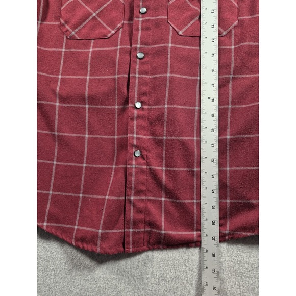 Dixxon Flannel Company Shirt Mens XS Maroon The Underground Pearl Snap - Picture 5 of 6